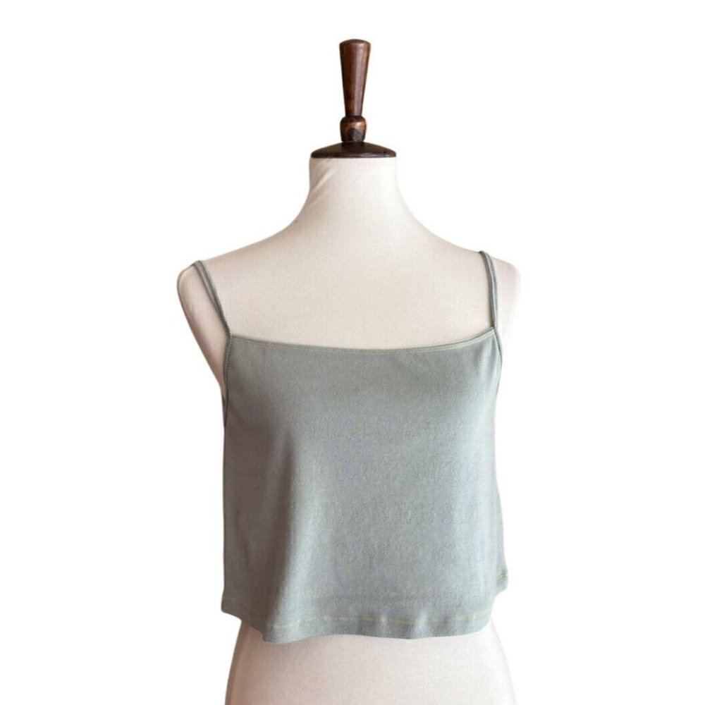 SKIMS Stretch Logo Pointelle Strappy Straight Neck Camisole Top Size 3X - Picture 7 of 11